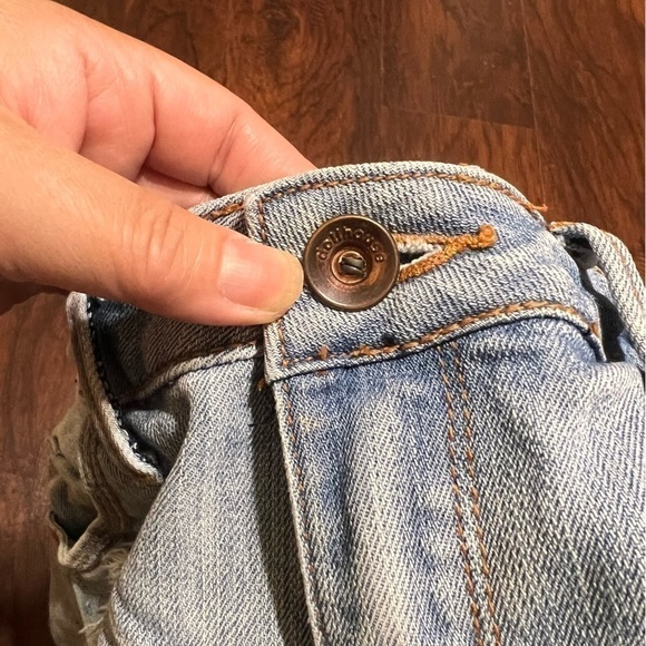 DOLLHOUSE distressed denim women’s sexy cut off shorts in size 7 GUC Y2K fashion - Picture 2 of 8